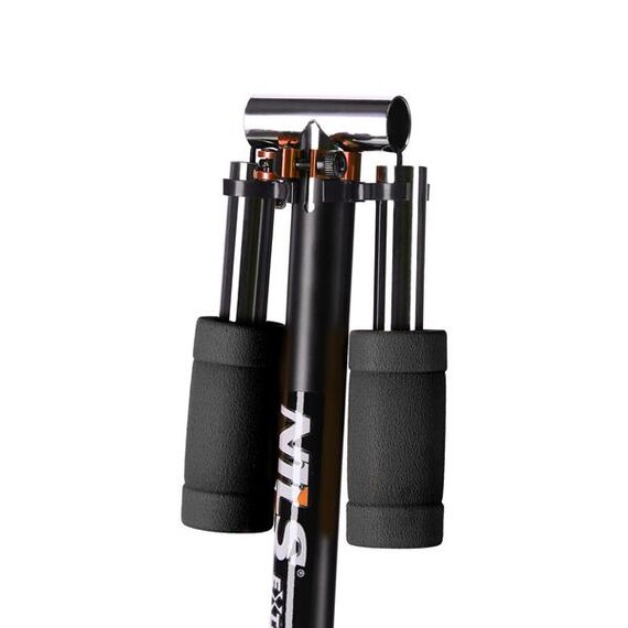 NILS EXTREME hulajnoga miejska z dużymi kołami 200mm HM0106 czarna/pomarańczowa, 7 zdjęcie