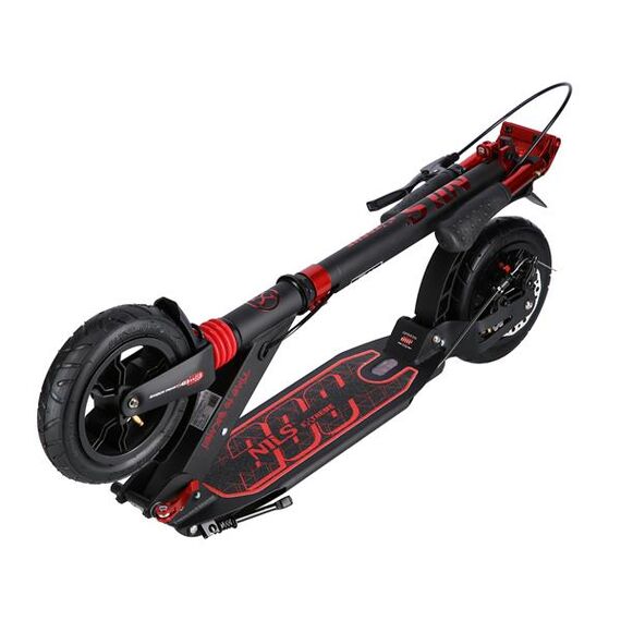 NILS EXTREME hulajnoga z hamulcem tarczowym HM209T, Kolor: czarno-czerwony, Waga: 2, 11 zdjęcie