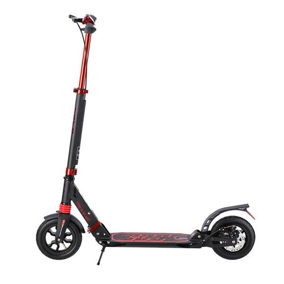 NILS EXTREME hulajnoga z hamulcem tarczowym HM209T, Kolor: czarno-czerwony, Waga: 2