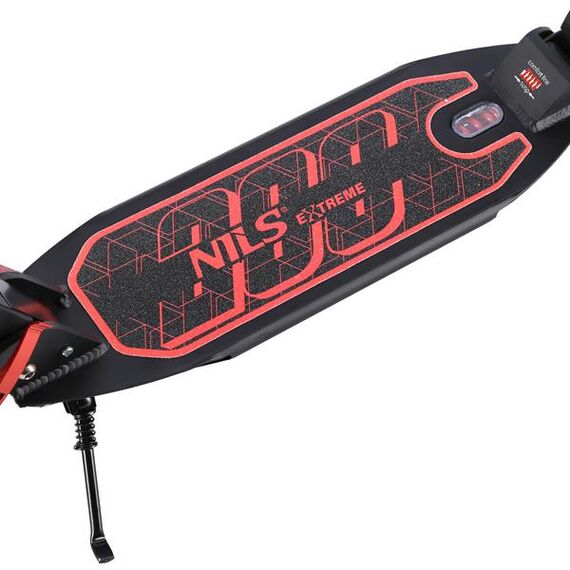NILS EXTREME hulajnoga z hamulcem tarczowym HM209T, Kolor: czarno-czerwony, Waga: 2, 4 zdjęcie