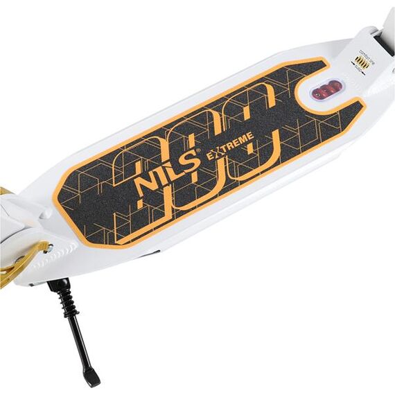 NILS EXTREME hulajnoga z hamulcem tarczowym HM209T, Kolor: biało-złoty, Waga: 1, 6 zdjęcie