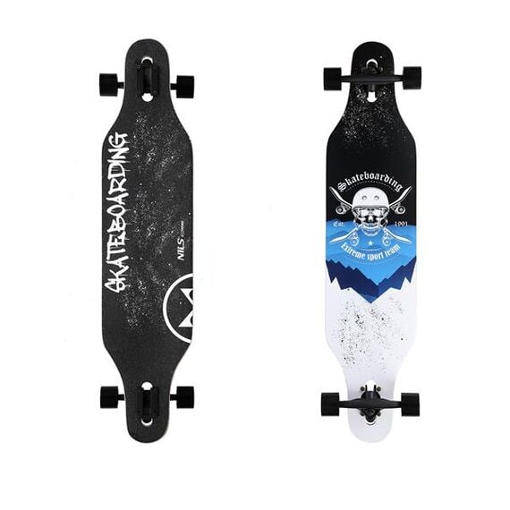 DESKOROLKA LONGBOARD SKULL WOOD SKATE NILS EXTREME, Waga: 1,4