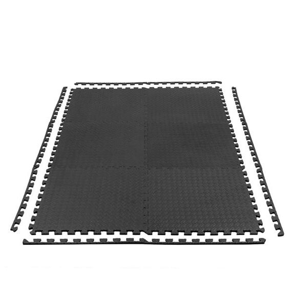 HMS mata typu puzzle pod sprzęt do ćwiczeń 6 elementów MP12 PRO czarne, 3 zdjęcie