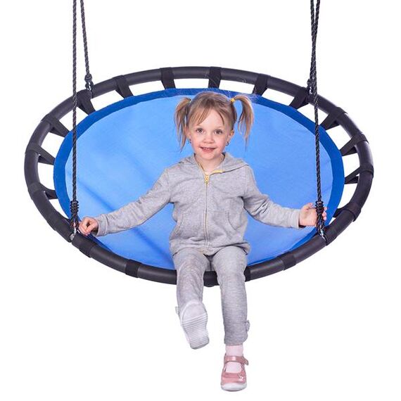 NILS NB5035 BOCIANIE GNIAZDO HUŚTAWKA NIEBIESKIE ŚR.110 cm, 8 zdjęcie