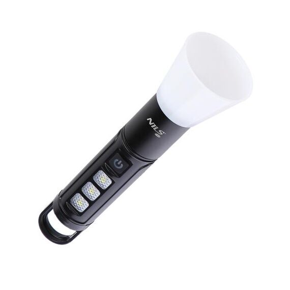 NILS CAMP latarka lampka turystyczna LED kempingowa 800 LM NC0003 czarna, 3 zdjęcie