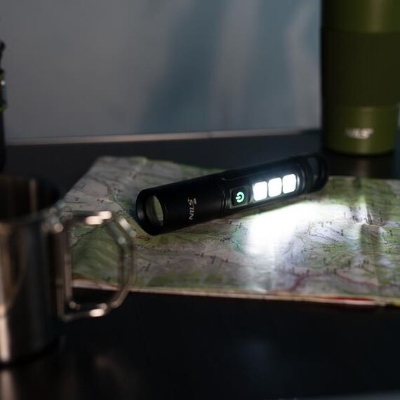 NILS CAMP latarka lampka turystyczna LED kempingowa 800 LM NC0003 czarna, 9 zdjęcie