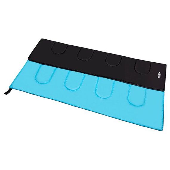 NILS CAMP śpiwór turystyczny kempingowy kołdra 190x75cm NC2002 czarny, Kolor: czarno-niebieski, Waga: 1,1, 9 zdjęcie