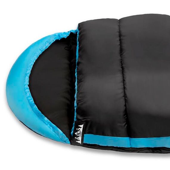 NILS CAMP śpiwór turystyczny 220x80cm kempingowy typu mumia NC2012 czarno-niebieski, Kolor: czarno-niebieski, Waga: 1,1, 12 zdjęcie