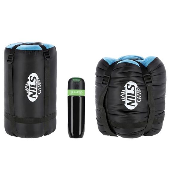NILS CAMP śpiwór turystyczny 220x80cm kempingowy typu mumia NC2012 czarno-niebieski, Kolor: czarno-niebieski, Waga: 1,1, 5 zdjęcie