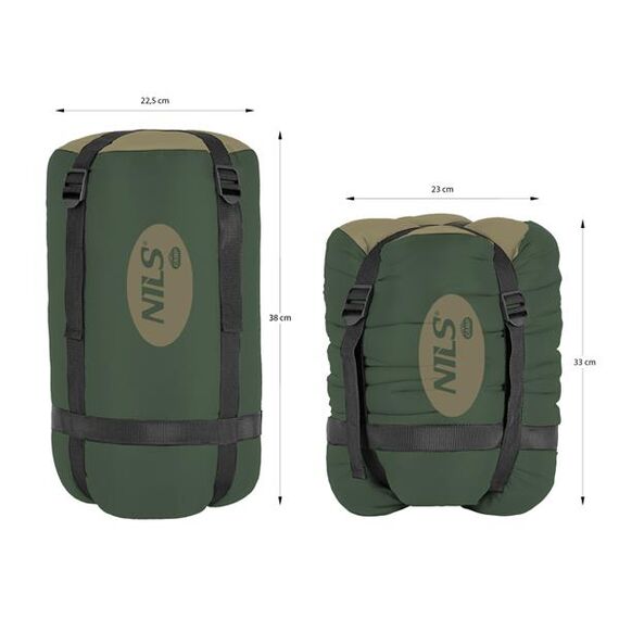 NILS CAMP śpiwór turystyczny 220x80cm kempingowy typu mumia NC2012, Kolor: zielony, Waga: 1,1, 12 zdjęcie