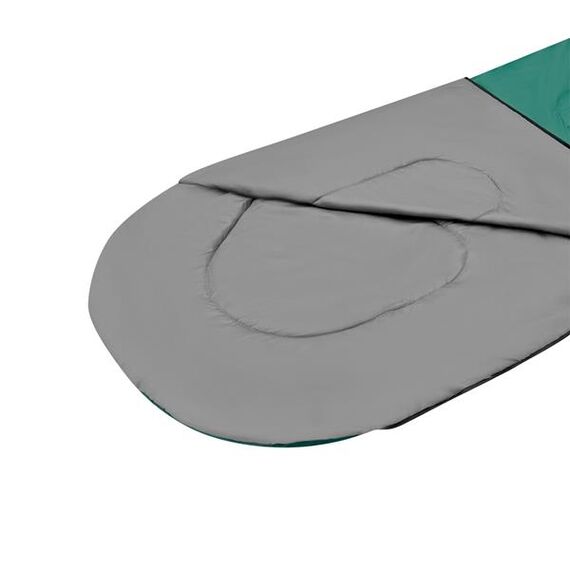 NILS CAMP śpiwór turystyczny kempingowy 220x75cm z kapturem NC2105 zielony, 9 zdjęcie