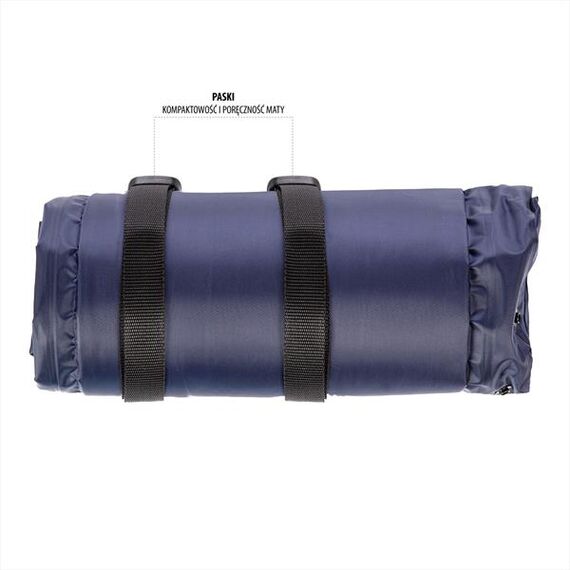 NILS CAMP mata turystyczna samopompująca 188x57cm NC4008 niebieska, Kolor: niebieski, Waga: 1, 13 zdjęcie