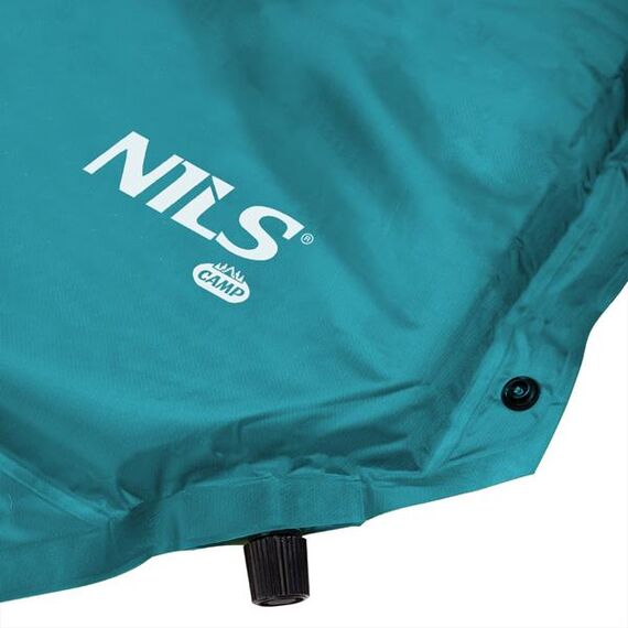 NILS CAMP mata samopompująca turystyczna z poduszką NC4018 zielona, Kolor: morski, Waga: 1, 7 zdjęcie
