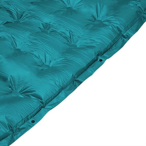 NILS CAMP mata samopompująca turystyczna z poduszką NC4018 zielona, Kolor: morski, Waga: 1, 9 zdjęcie