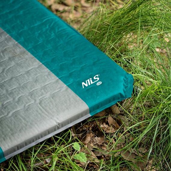 C4340 MATA SAMOPOMPUJĄCA NILS CAMP turkusowa, Kolor: turkusowo-szary, Waga: 1, 5 zdjęcie