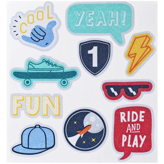 UVEX Kask rowerowy dziecięcy Hlmt 4 Reflexx z naklejkami, Kolor: czarny, Rozmiar: 51-55, 2 zdjęcie