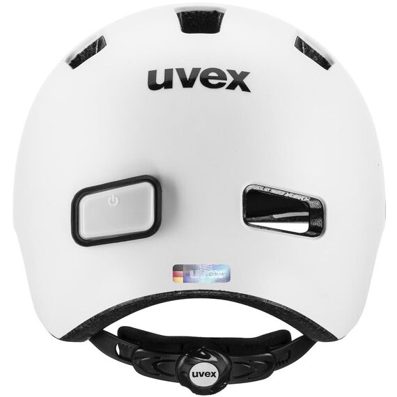 UVEX Kask rowerowy dziecięcy Hlmt 4 Reflexx z naklejkami, Kolor: biały, Rozmiar: 58-62, 2 zdjęcie