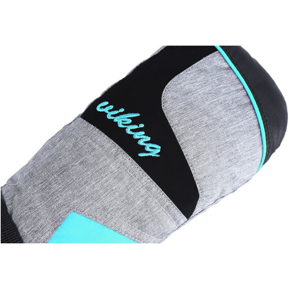 Rękawice Narciarskie Damskie Jednopalczaste Ronda VIKING Mitten Ski Lady, Kolor: szary/niebieski, Rozmiar: 5, 4 zdjęcie