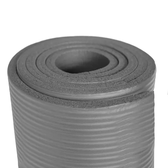 HMS mata do ćwiczeń 183 cm x 61 cm YM03 szara, Kolor: szary, 5 zdjęcie