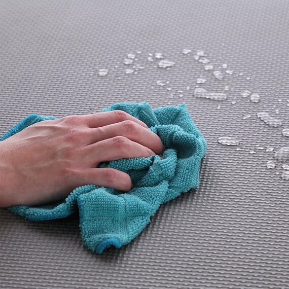 Mata puzzle pod sprzęt do ćwiczeń 9 elementów 180x180cm MP10 niebieska/szara, Kolor: pink-grey, Waga: 0,8, 14 zdjęcie