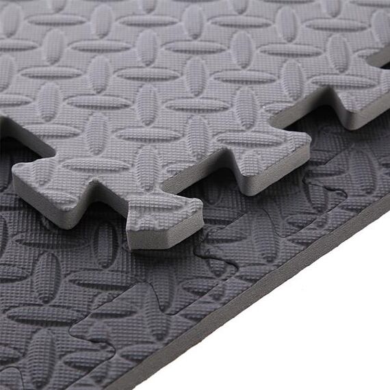 HMS mata typu puzzle pod sprzęt do ćwiczeń 9 elementów MP12 szare, Kolor: d.gray, Waga: 0,8, 15 zdjęcie