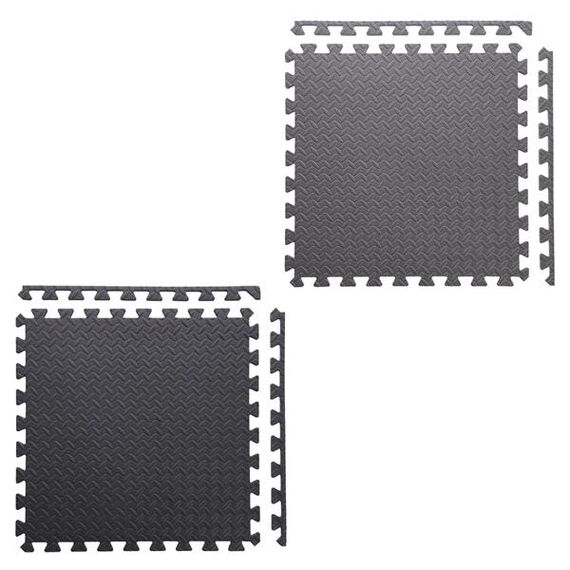 HMS mata typu puzzle pod sprzęt do ćwiczeń 9 elementów MP12 szare, Kolor: d.gray, Waga: 0,8, 17 zdjęcie