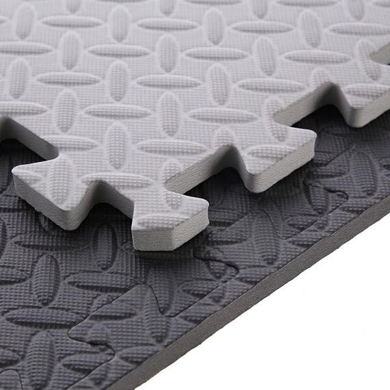 HMS mata typu puzzle pod sprzęt do ćwiczeń 9 elementów MP12 szare, Kolor: l.gray, Waga: 0,8, 14 zdjęcie