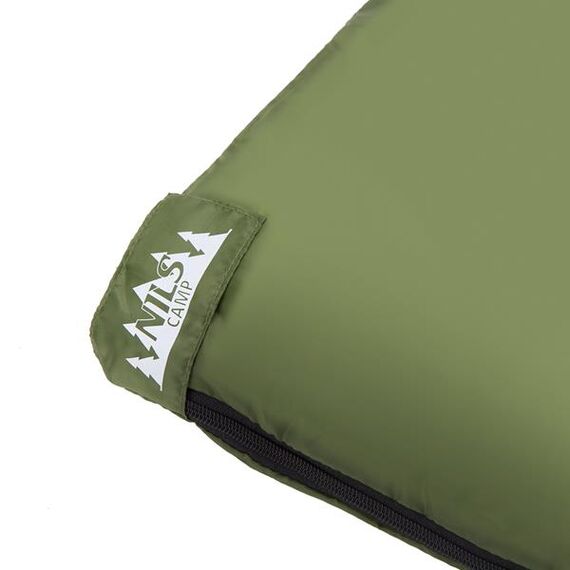NILS CAMP śpiwór turystyczny kempingowy kołdra 190x75cm NC2002 czarny, Kolor: ciemnozielony, Waga: 0,8, 12 zdjęcie