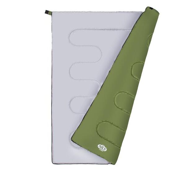 NILS CAMP śpiwór turystyczny kempingowy kołdra 190x75cm NC2002 czarny, Kolor: ciemnozielony, Waga: 0,8, 15 zdjęcie