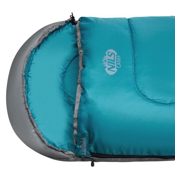 NILS CAMP śpiwór turystyczny typu kołdra z kapturem 205x75cm NC2008 zielony, Kolor: zielony, Waga: 0,8, Rozmiar: M, 11 zdjęcie