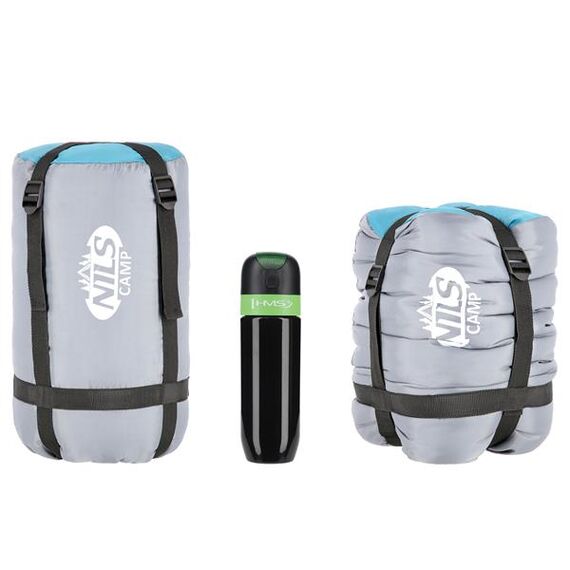 NILS CAMP śpiwór turystyczny typu kołdra z kapturem 205x75cm NC2008 zielony, Kolor: zielony, Waga: 0,8, Rozmiar: M, 4 zdjęcie