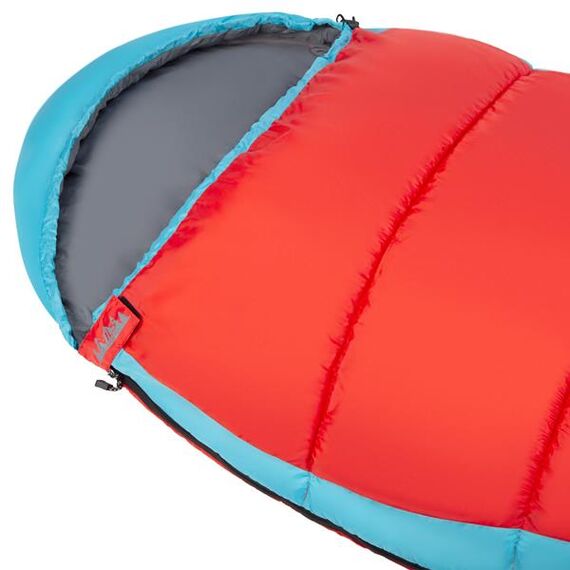 NILS CAMP śpiwór turystyczny 220x80cm kempingowy typu mumia NC2012 czerwony, Kolor: czerwono-niebieski, Waga: 1,1, 11 zdjęcie