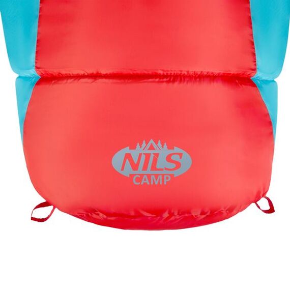 NILS CAMP śpiwór turystyczny 220x80cm kempingowy typu mumia NC2012 czerwony, Kolor: czerwono-niebieski, Waga: 1,1, 14 zdjęcie