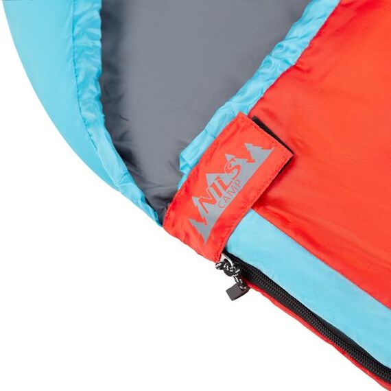 NILS CAMP śpiwór turystyczny 220x80cm kempingowy typu mumia NC2012 czerwony, Kolor: czerwono-niebieski, Waga: 1,1, 18 zdjęcie