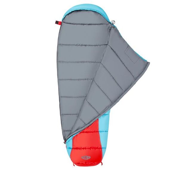 NILS CAMP śpiwór turystyczny 220x80cm kempingowy typu mumia NC2012 czerwony, Kolor: czerwono-niebieski, Waga: 1,1, 20 zdjęcie