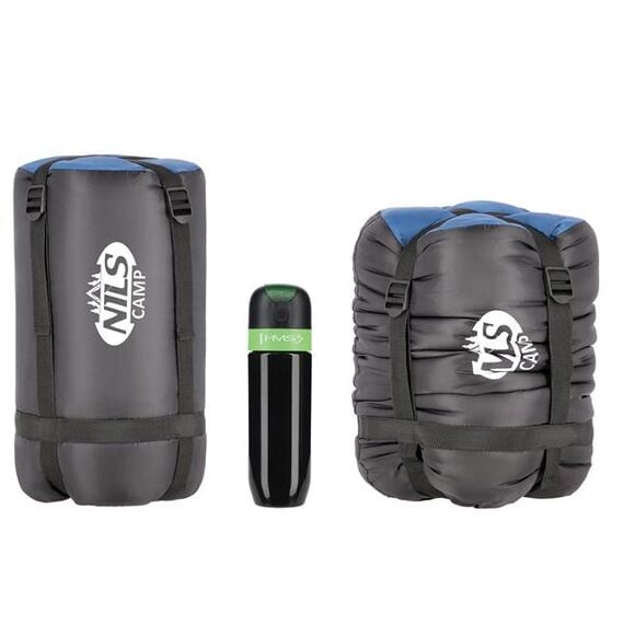 NILS CAMP śpiwór turystyczny 220x80cm kempingowy typu mumia NC2012, Kolor: granatowo-pomarańczowy, Waga: 1,1, 5 zdjęcie