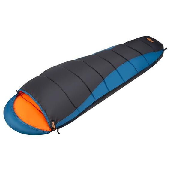 NILS CAMP śpiwór turystyczny 220x80cm kempingowy typu mumia NC2012, Kolor: granatowo-pomarańczowy, Waga: 1,1, 7 zdjęcie