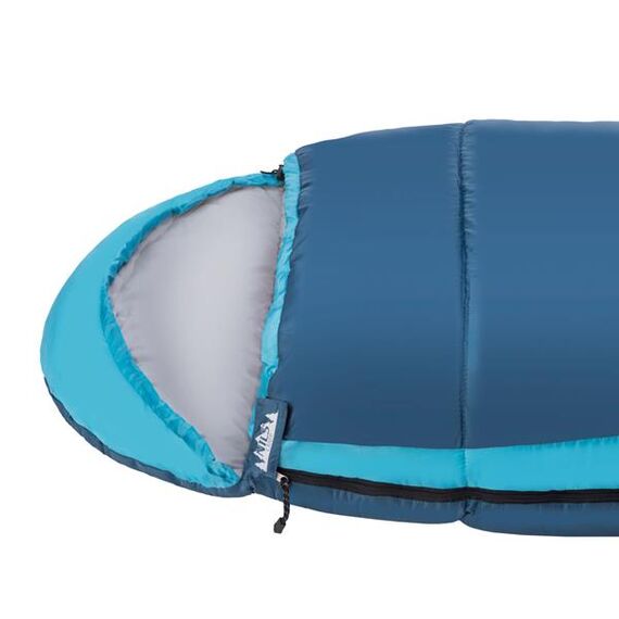 NILS CAMP śpiwór turystyczny 220x80cm kempingowy typu mumia NC2012, Kolor: szaro-niebieski, Waga: 1,1, 12 zdjęcie