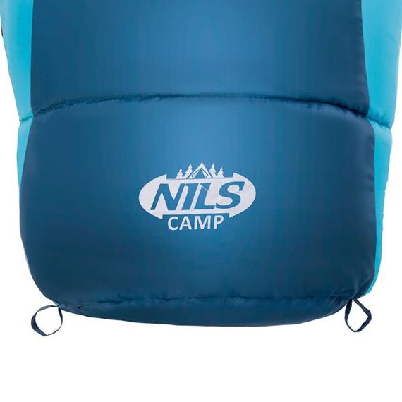 NILS CAMP śpiwór turystyczny 220x80cm kempingowy typu mumia NC2012, Kolor: szaro-niebieski, Waga: 1,1, 14 zdjęcie