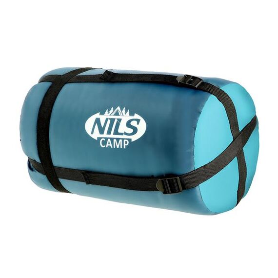 NILS CAMP śpiwór turystyczny 220x80cm kempingowy typu mumia NC2012, Kolor: szaro-niebieski, Waga: 1,1, 16 zdjęcie