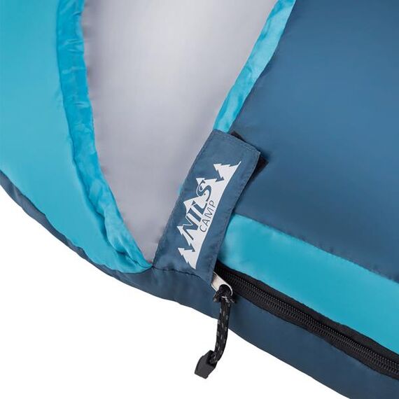 NILS CAMP śpiwór turystyczny 220x80cm kempingowy typu mumia NC2012, Kolor: szaro-niebieski, Waga: 1,1, 18 zdjęcie