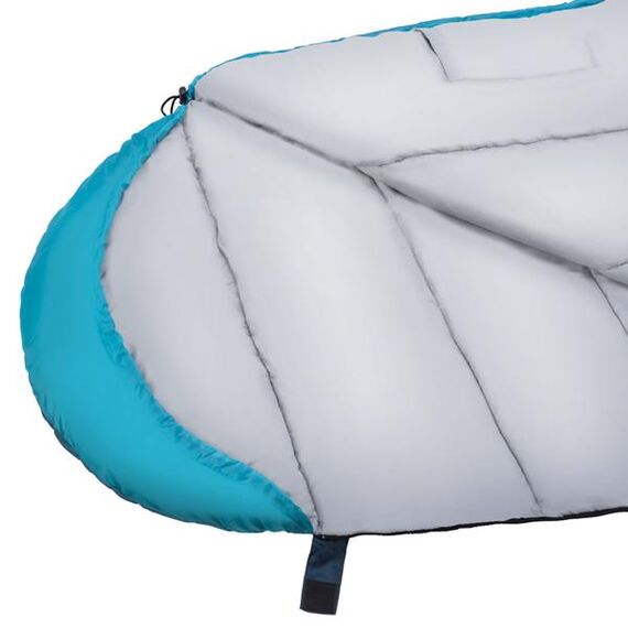 NILS CAMP śpiwór turystyczny 220x80cm kempingowy typu mumia NC2012, Kolor: szaro-niebieski, Waga: 1,1, 22 zdjęcie