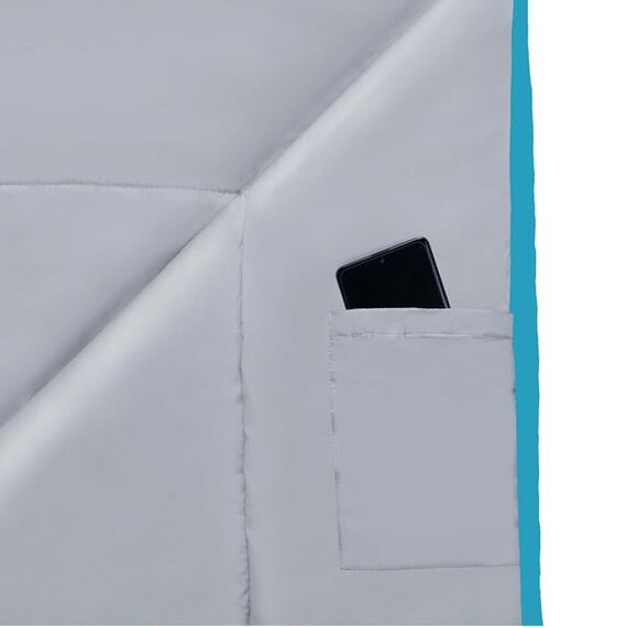NILS CAMP śpiwór turystyczny 220x80cm kempingowy typu mumia NC2012, Kolor: szaro-niebieski, Waga: 1,1, 9 zdjęcie