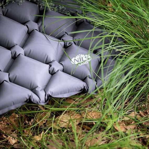 NILS CAMP mata turystyczna samopompująca z pompką NC4006 szara, 5 zdjęcie