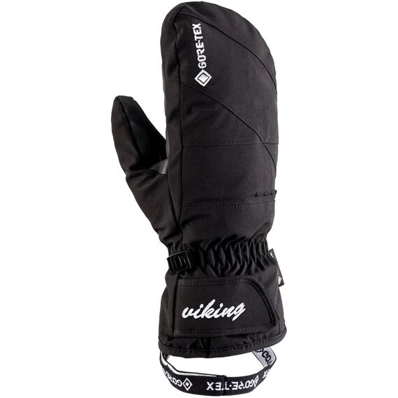 Rękawice Narciarskie Damskie Jednopalczaste VIKING Sherpa GTX Mitten Ski Lady, Kolor: czarny, Rozmiar: 6