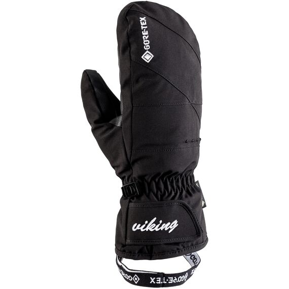 Rękawice Narciarskie Damskie Jednopalczaste VIKING Sherpa GTX Mitten Ski Lady, Kolor: czarny, Rozmiar: 7