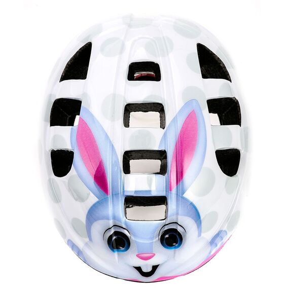 Meteor Kask dziecięcy MA-2 M Bunny króliczek, Kolor: liliowy, Rozmiar: 48-52, 3 zdjęcie