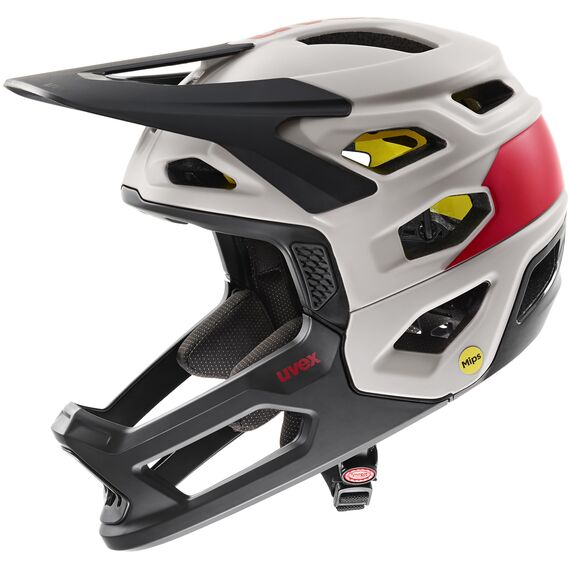 UVEX Kask rowerowy Full Face UVEX Revolt z MIPS (41/0/063/05/17), Kolor: wielokolorowy, Rozmiar: 57-61