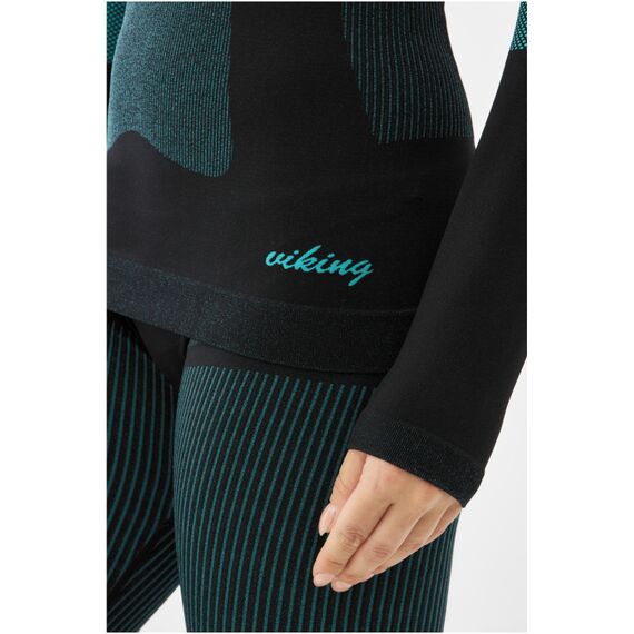 Bielizna Termoaktywna Damska VIKING Ilsa Set zestaw czarny, Kolor: turkusowy, Rozmiar: S, 10 zdjęcie