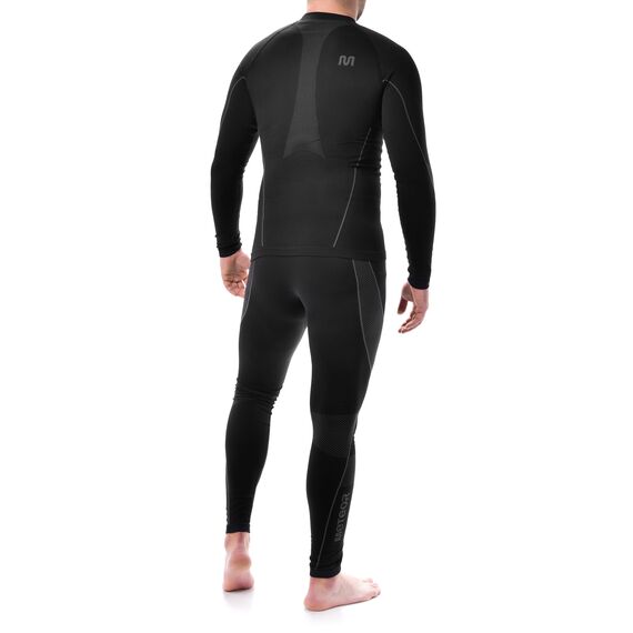 METEOR bielizna termowaktywna męska komplet spodnie i bluza, Kolor: czarny, Rozmiar: M/L, 2 zdjęcie